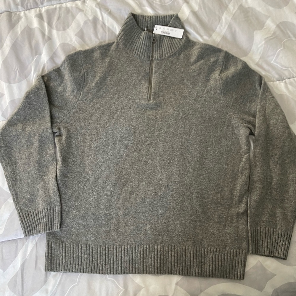 JCrew NWT Heather Zip Sweater